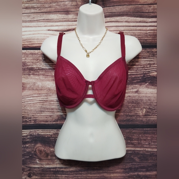 2 For $25! Auden Red Underwire Bra with Molded Cups 40D - Picture 1 of 4